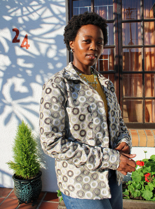 Bronze Circle Jacket (green&white)
